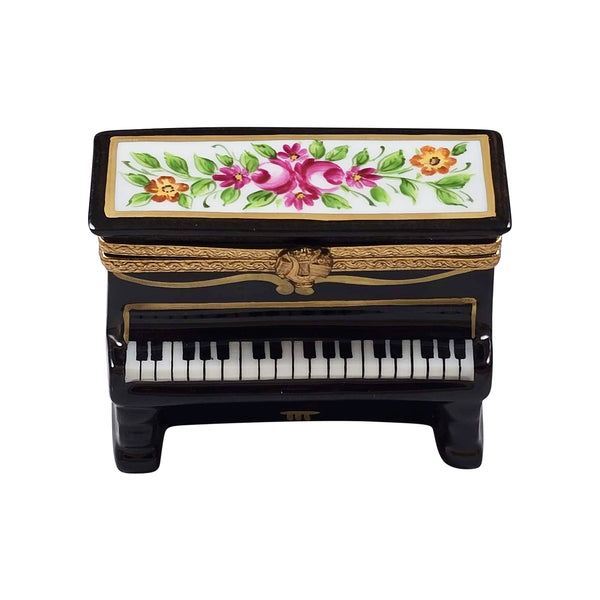 Load image into Gallery viewer, Upright Floral Piano Limoges Box
