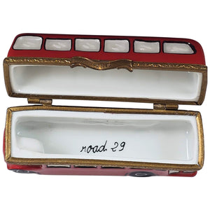 London Double Decker Bus Limoges Box