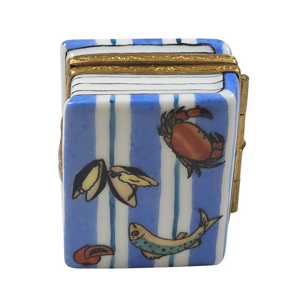 Load image into Gallery viewer, Seafood Cookbook Limoges Box
