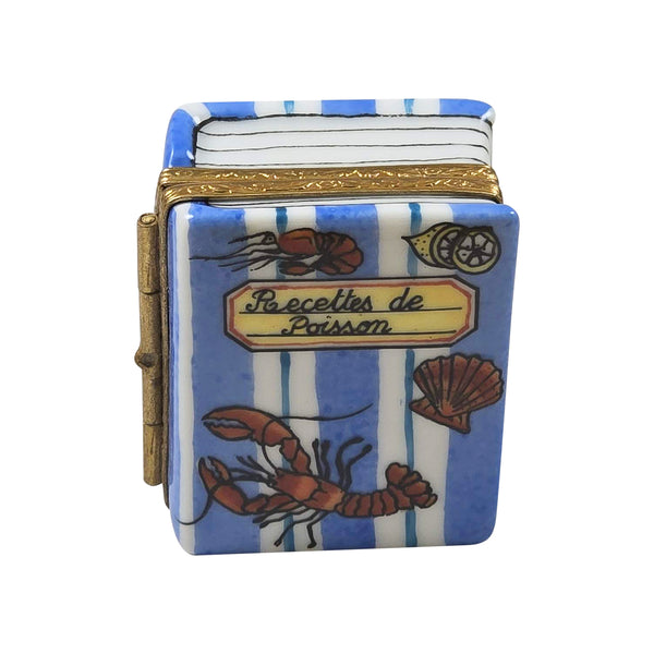 Load image into Gallery viewer, Seafood Cookbook Limoges Box
