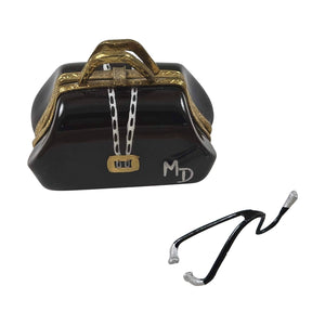 Doctor Bag with Stethoscope Limoges Box