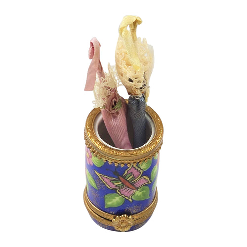 Umbrella Stand with Umbrellas Limoges Box