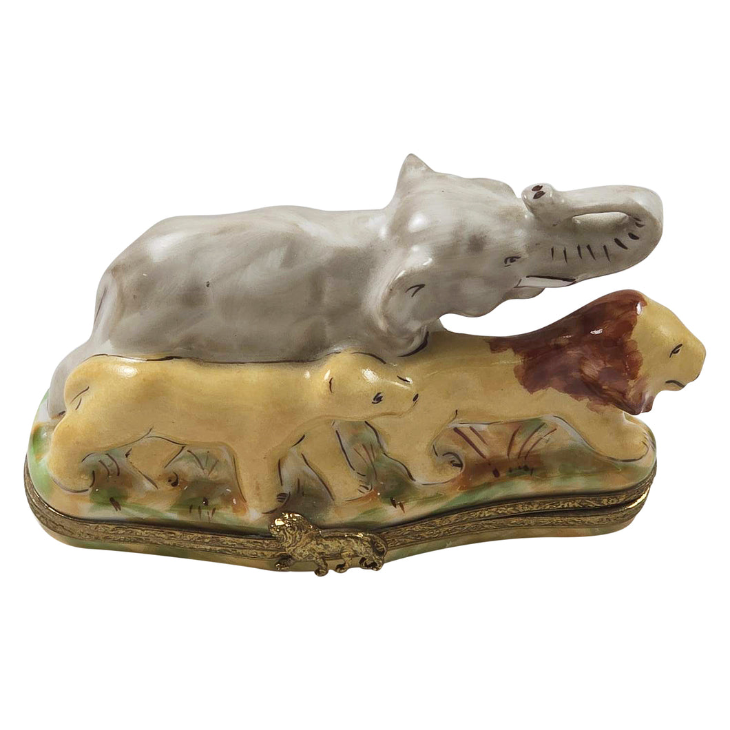 African Animals Limoges Box