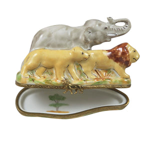 African Animals Limoges Box