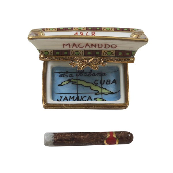 Load image into Gallery viewer, Macanudo Ashtray with Cigar Limoges Box
