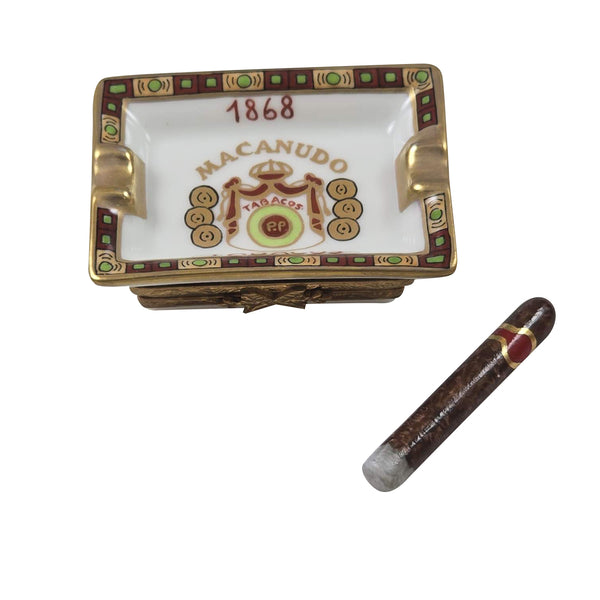 Load image into Gallery viewer, Macanudo Ashtray with Cigar Limoges Box
