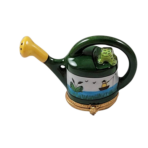 Watering Can with Frog Limoges Box