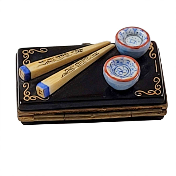 Load image into Gallery viewer, Chopsticks with Bowls Limoges Box
