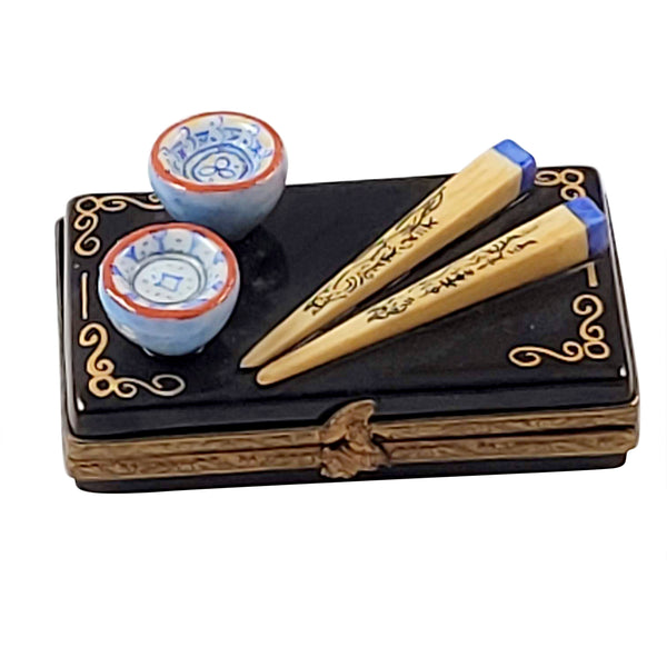 Load image into Gallery viewer, Chopsticks with Bowls Limoges Box
