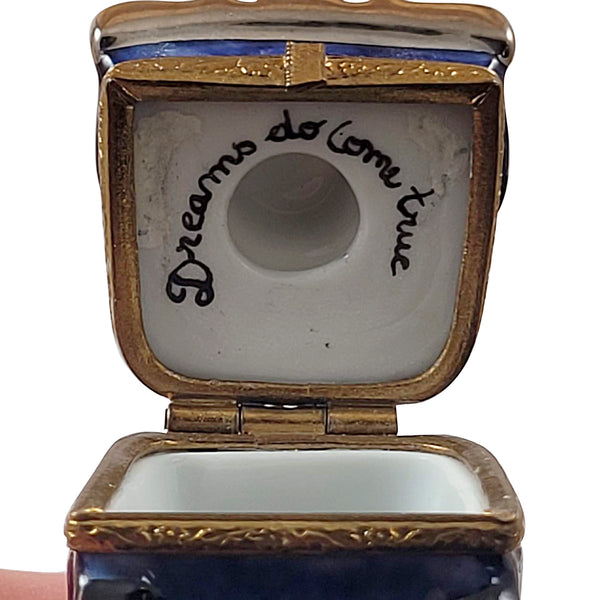 Load image into Gallery viewer, Blue Woody Wagon Limoges Box
