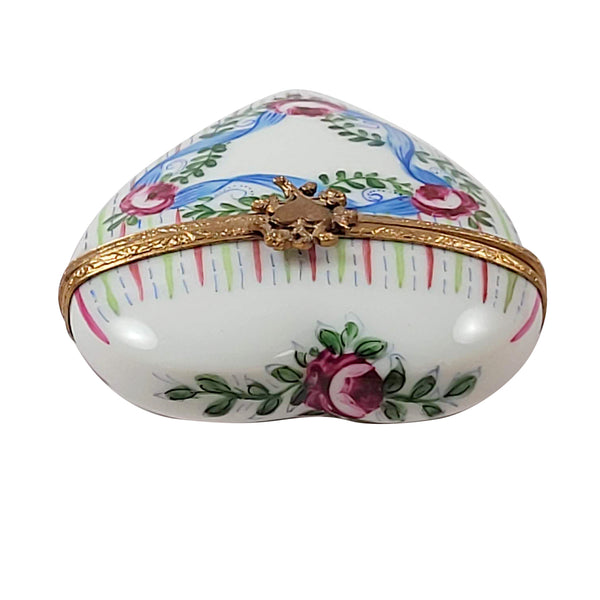 Load image into Gallery viewer, Floral Heart Limoges Box

