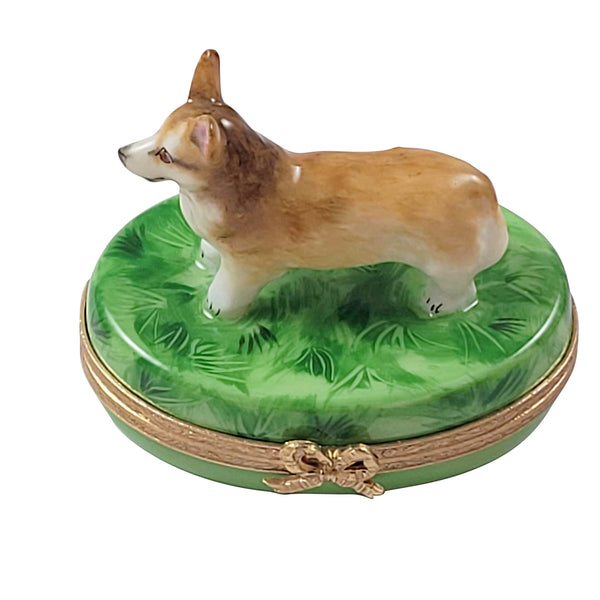 Load image into Gallery viewer, Rochard "Corgi" Limoges Box
