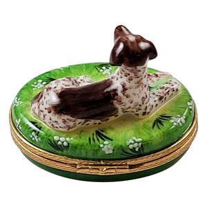 Rochard "German Shorthaired Pointer Dog" Limoges Box