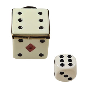 Rochard "Dice Box with Removable Dice" Limoges Box