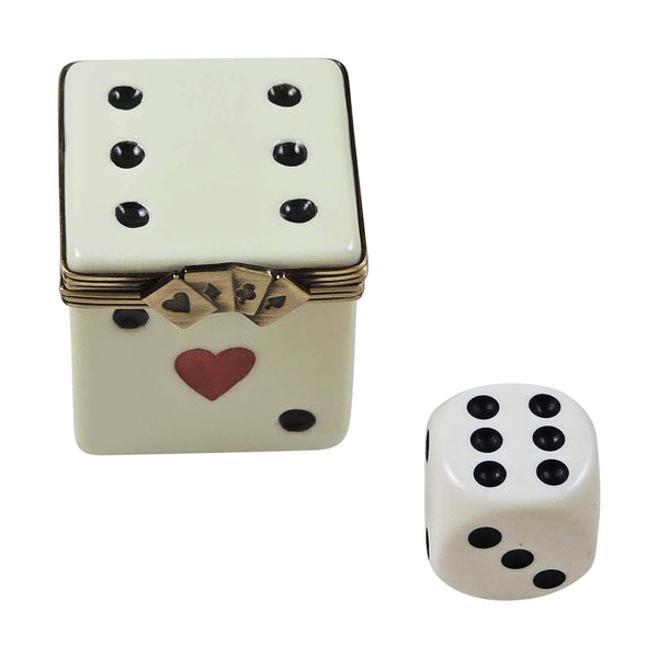 Load image into Gallery viewer, Rochard "Dice Box with Removable Dice" Limoges Box

