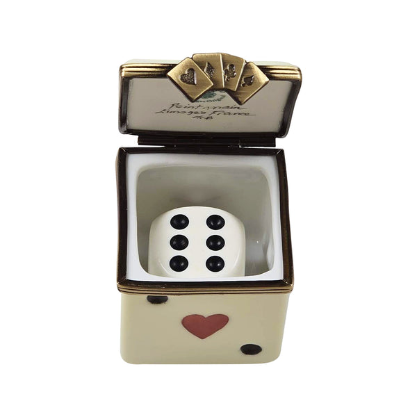 Load image into Gallery viewer, Rochard "Dice Box with Removable Dice" Limoges Box
