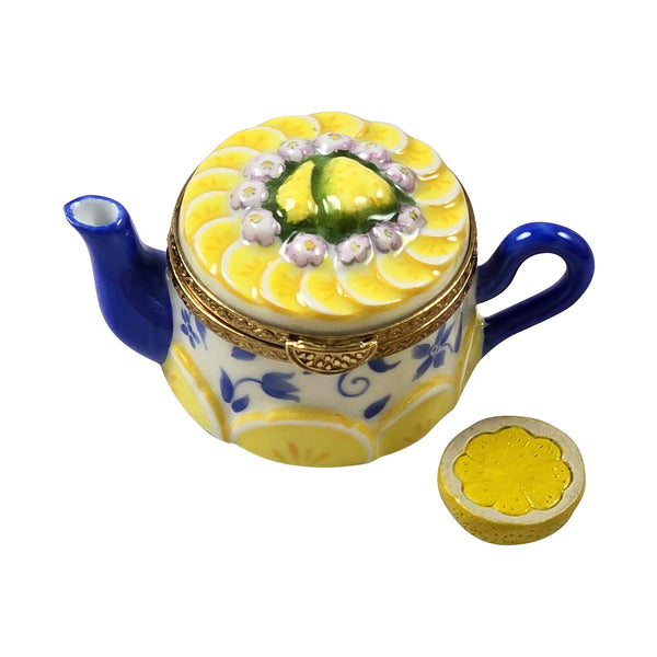 Load image into Gallery viewer, Rochard &quot;Lemon Teapot with Removable Lemon&quot; Limoges Box
