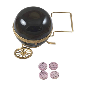 Rochard "Bar-B-Que Grill with Removable Hamburger Patties" Limoges Box