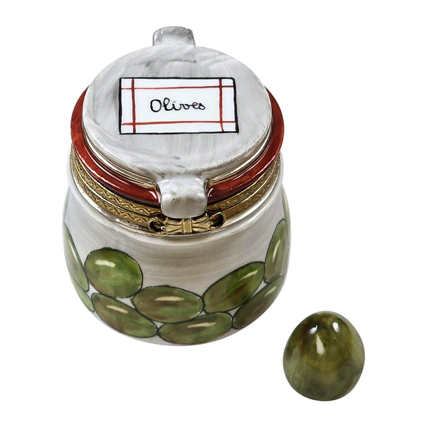 Load image into Gallery viewer, Rochard &quot;Green Olive Jar&quot; Limoges Box
