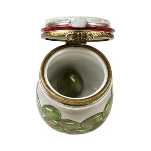 Rochard "Green Olive Jar" Limoges Box