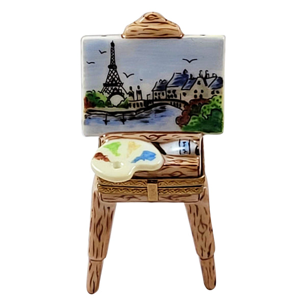 Load image into Gallery viewer, Rochard &quot;Easel with Eiffel Tower&quot; Limoges Box
