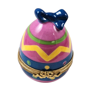 Rochard "Easter Egg with Bow" Limoges Box