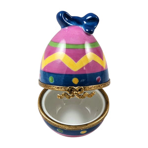 Rochard "Easter Egg with Bow" Limoges Box