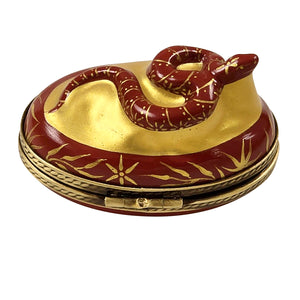 Rochard "2025 Year Of The Snake with Removable Brass Snake" Limoges Box