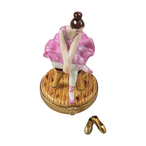 Load image into Gallery viewer, Rochard "Ballerina - Brown Hair" Limoges Box
