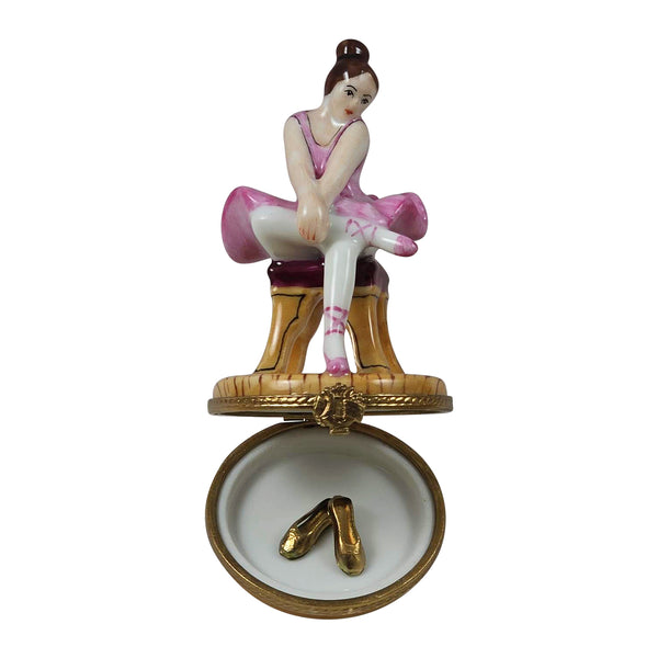 Load image into Gallery viewer, Rochard "Ballerina - Brown Hair" Limoges Box

