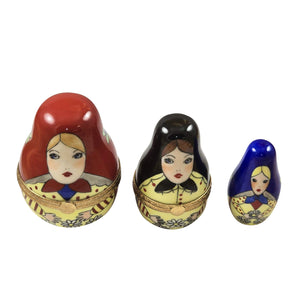 Rochard "Russian Nesting Dolls" Limoges Box