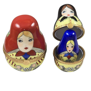 Rochard "Russian Nesting Dolls" Limoges Box