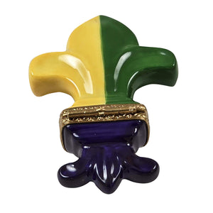 Rochard "Mardi Gras Fleur De Lys" Limoges Box