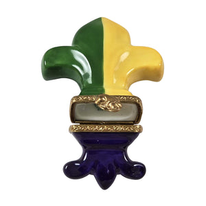 Rochard "Mardi Gras Fleur De Lys" Limoges Box