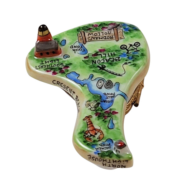 Load image into Gallery viewer, Rochard "Block Island with Removable Orb" Limoges Box
