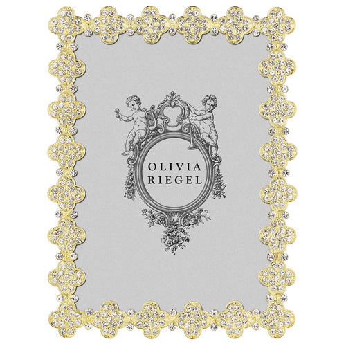 Olivia Riegel Gold Pavé Clover 5
