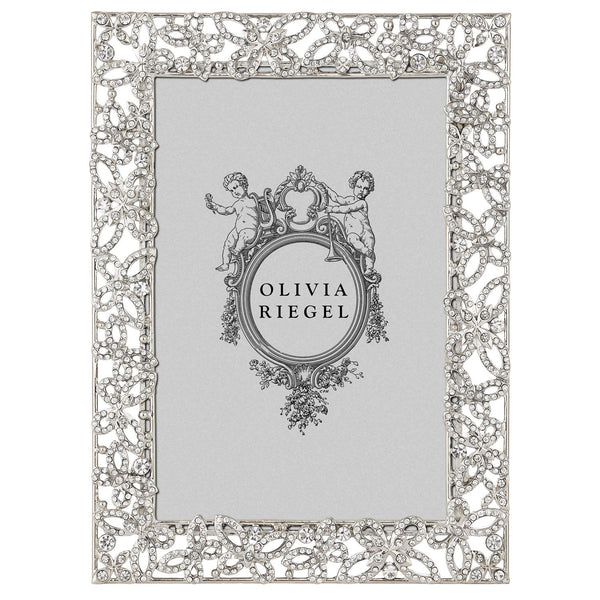 Load image into Gallery viewer, Olivia Riegel Silver Papillon with Crystals 4" x 6" Frame
