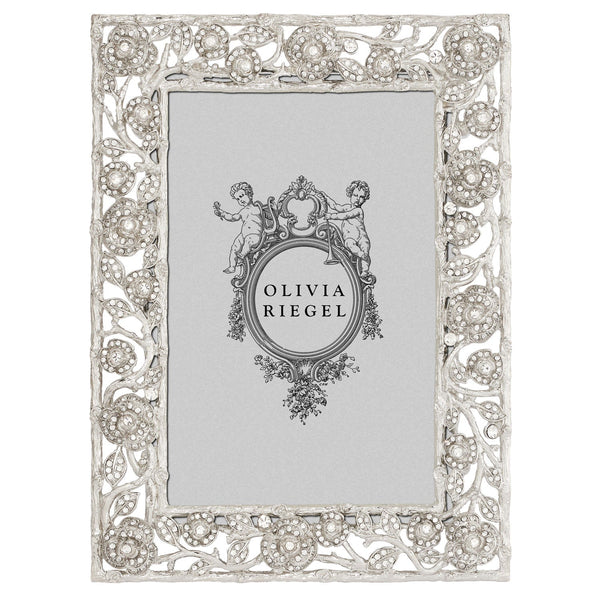 Load image into Gallery viewer, Olivia Riegel Silver Ellarose 4&quot; x 6&quot; Frame
