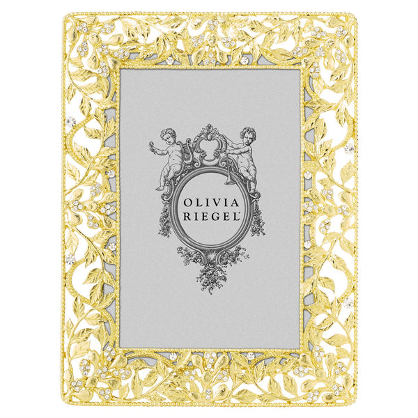 Load image into Gallery viewer, Olivia Riegel Gold Festoon 4" x 6" Frame
