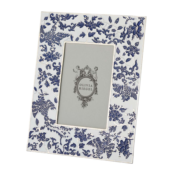 Load image into Gallery viewer, Olivia Riegel Blue &amp; White Imperial Phoenix 4" x 6" Frame
