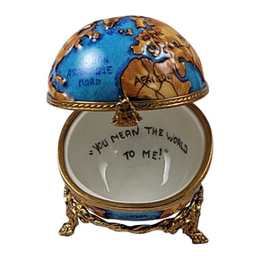 Rochard "Globe - "You Mean The World To Me!"" Limoges Box