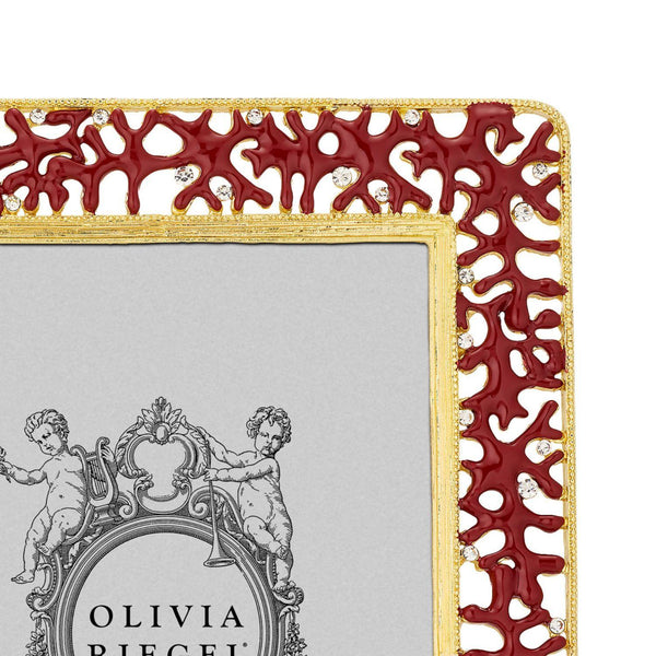 Load image into Gallery viewer, Olivia Riegel Coral Enamel 5" x 7" Frame
