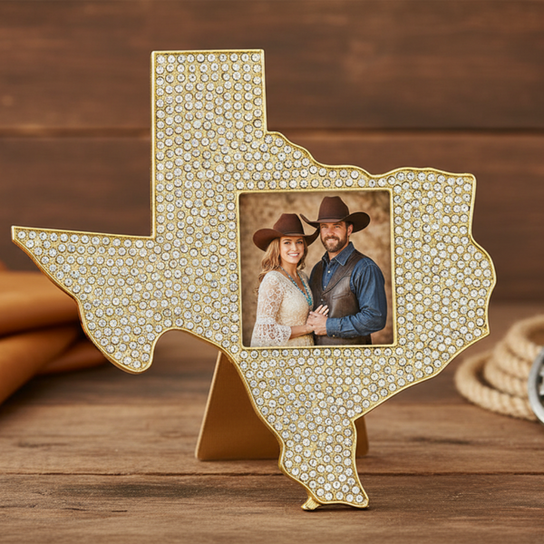 Load image into Gallery viewer, Olivia Riegel Crystal Texas 3" x 3" Frame
