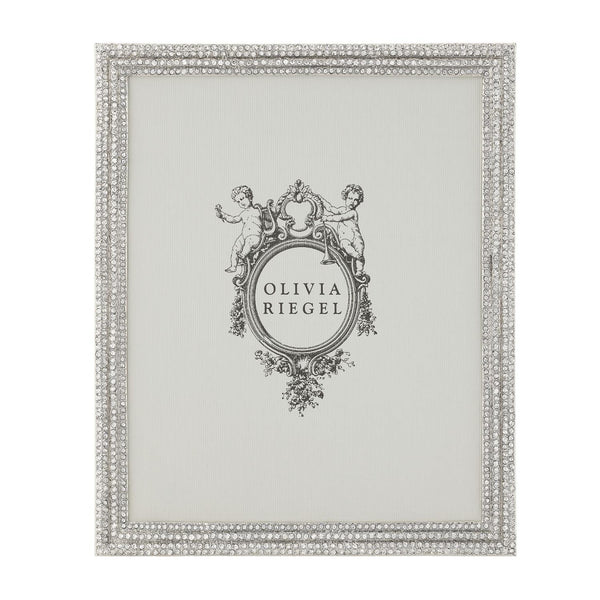 Load image into Gallery viewer, Olivia Riegel Silver Classic Crystal Pavé 8&quot; x 10&quot; Frame
