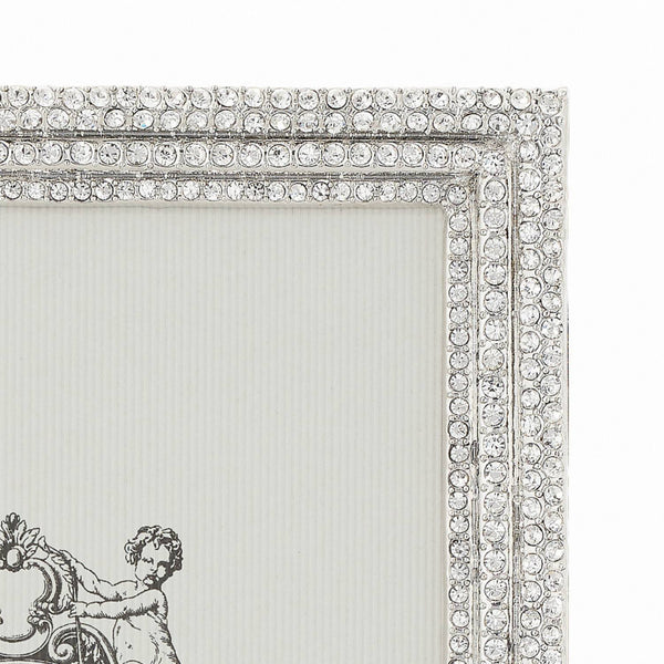 Load image into Gallery viewer, Olivia Riegel Silver Classic Crystal Pavé 5&quot; x 7&quot; Frame
