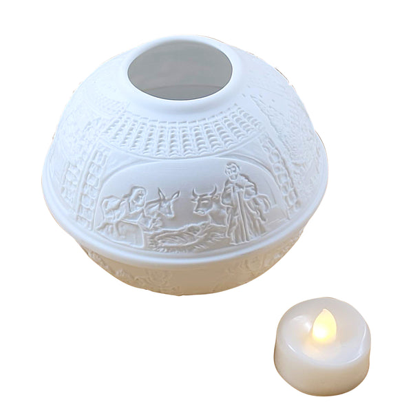 Load image into Gallery viewer, Rochard "Creche (Nativity) Votive Light - Lithosphere" Limoges Box
