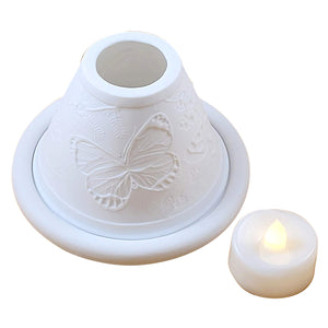 Rochard "Butterfly Votive Light - Conical" Limoges Box