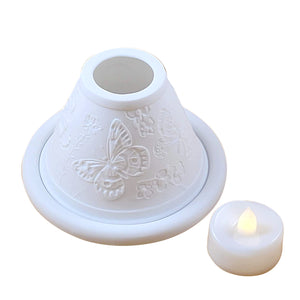 Rochard "Butterfly Votive Light - Conical" Limoges Box