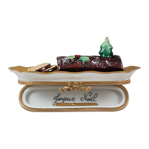 Rochard "Buche De Noel with Knife" Limoges Box
