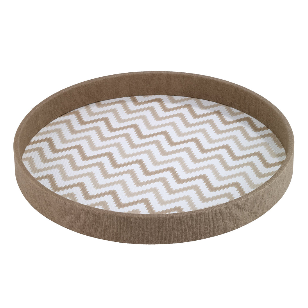Bodrum Linens Ripple Beige Tray